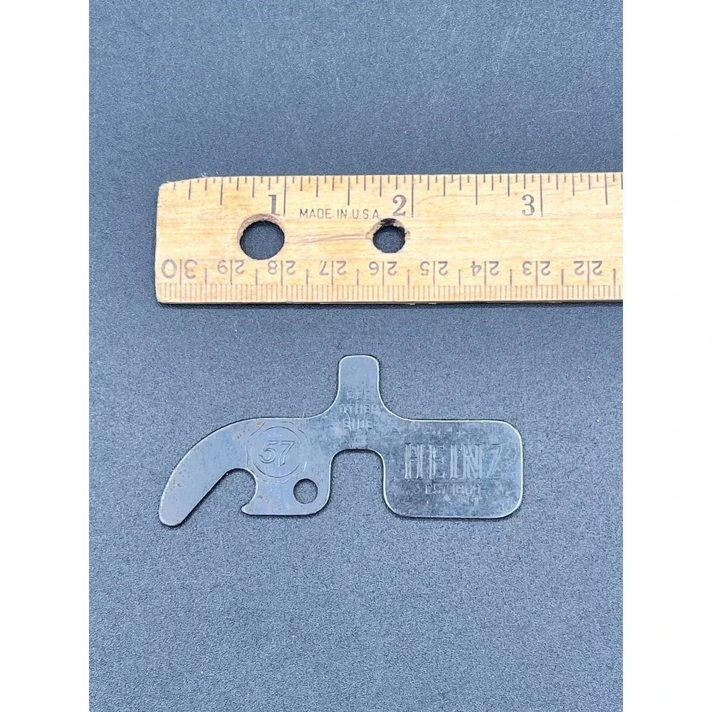 Vintage Heinz‎ 57 Jar Tumbler Cap Opener Tool Metal Pry Off Bottle Kitchen Tool